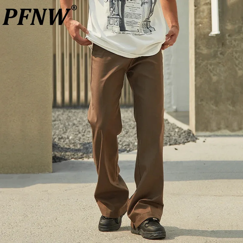 PFNW Simple Men's Suit Pants Pleated Droop Solid Color Bottom Straight Wide Leg Loose Male Trousers Autumn New Trendy 12C986
PFNW Simple Men's Suit Pants Pleated Droop Solid Color Bottom Straight Wide Leg Loose Male Trousers Autumn New Trendy 12C986