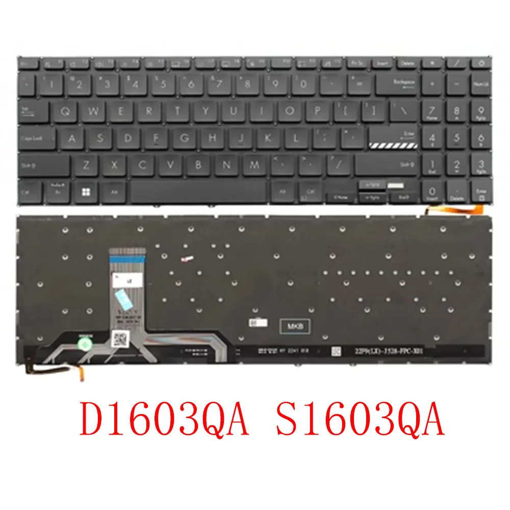 Laptop Keyboard For ASUS VivoBook 16 D1603QA S1603QA Without Frame Black United States US With Backlit
Laptop Keyboard For ASUS VivoBook 16 D1603QA S1603QA Without Frame Black United States US With Backlit