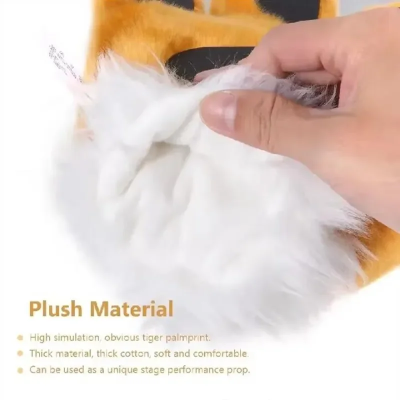 1 пара пушистых плюшевых перчаток с тигровой лапой, мягкие перчатки для рук с мягкими животными, костюм для косплея, варежки на Хэллоуин
1 пара пушистых плюшевых перчаток с тигровой лапой, мягкие перчатки для рук с мягкими животными, костюм для косплея, варежки на Хэллоуин