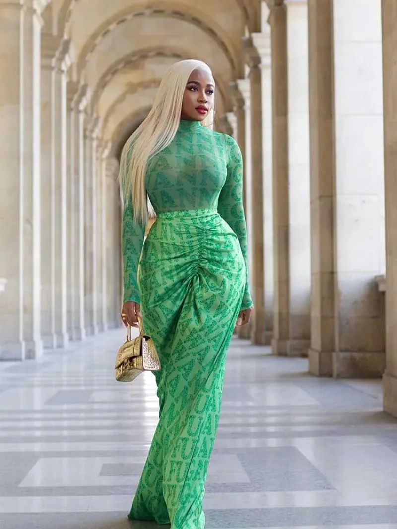 Elegant Woman Dress Spring High Waist Evening Green Dress Outfit Slim Fitting Sexy Long Dress Sleeves Wholesale Dropshipping
Elegant Woman Dress Spring High Waist Evening Green Dress Outfit Slim Fitting Sexy Long Dress Sleeves Wholesale Dropshipping