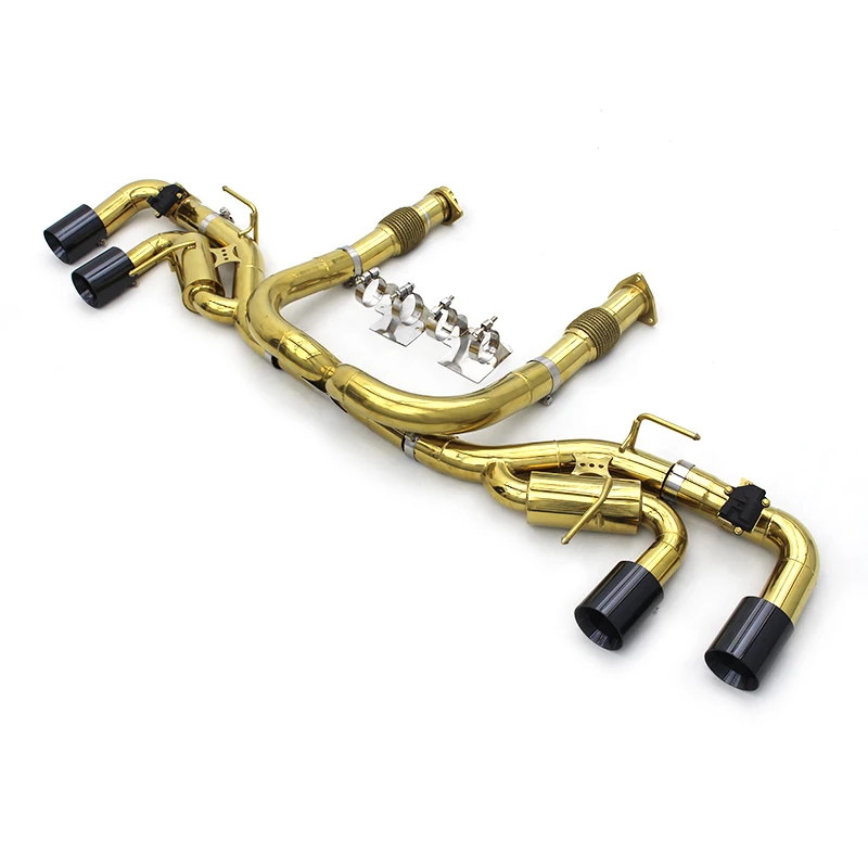 OEM Valvetronic выхлопные системы Catback для Chevrolet CORVETTE C8 2019-2023, покрытие золото, автомобильные выхлопные трубы из нержавеющей стали
OEM Valvetronic выхлопные системы Catback для Chevrolet CORVETTE C8 2019-2023, покрытие золото, автомобильные выхлопные трубы из нержавеющей стали