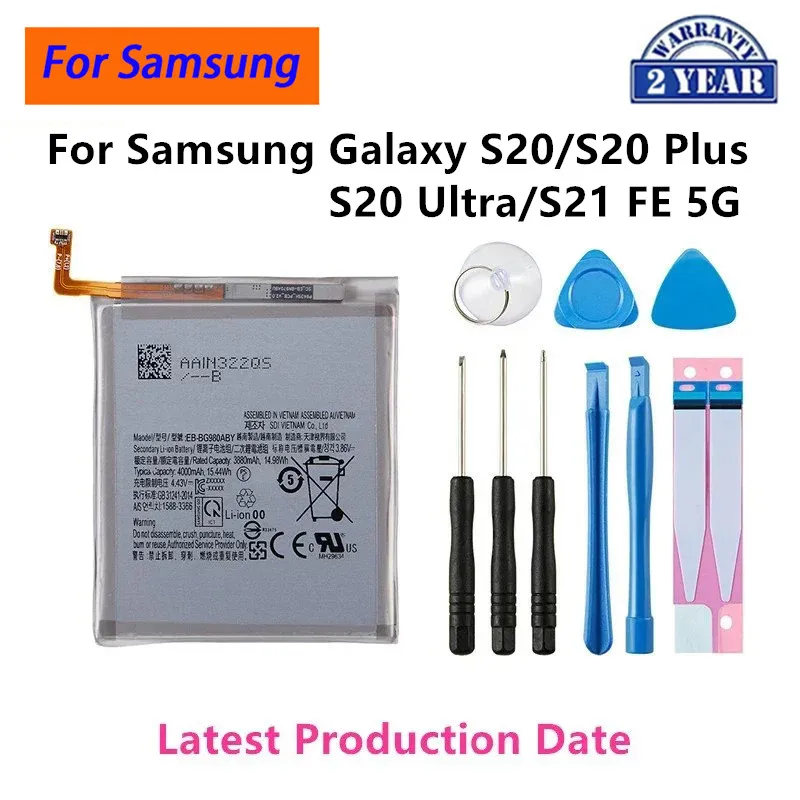 Совершенно новый аккумулятор EB-BG988ABY EB-BG980ABY EB-BG985ABY BG990ABY для Samsung Galaxy S20/S20 Plus S20+/S20 Ultra/S21 FE
Совершенно новый аккумулятор EB-BG988ABY EB-BG980ABY EB-BG985ABY BG990ABY для Samsung Galaxy S20/S20 Plus S20+/S20 Ultra/S21 FE