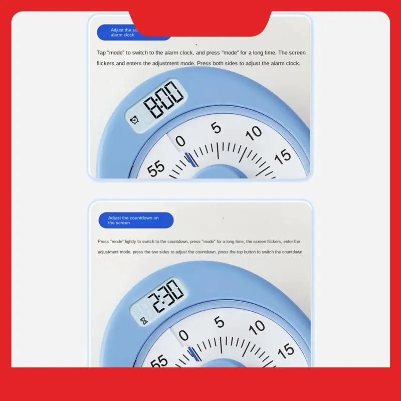 1 PCS Rechargeable Visual Timer With Clock And Night Light,60 Minute Countdown Timer Blue ABS For Kids Adults
1 PCS Rechargeable Visual Timer With Clock And Night Light,60 Minute Countdown Timer Blue ABS For Kids Adults