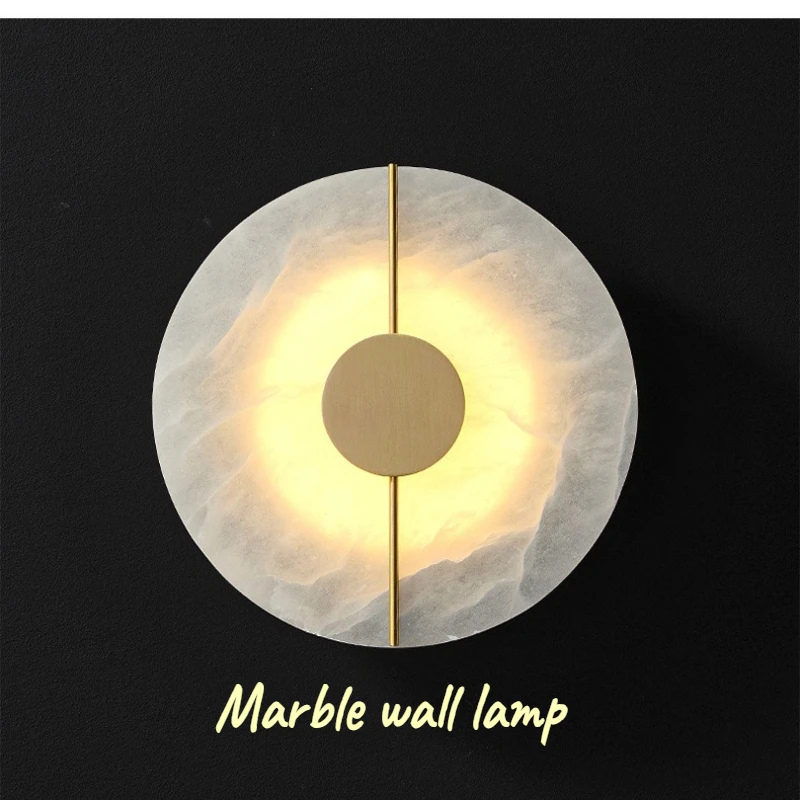 Light Luxury Circular Marble Wall Lamp, Living Room Background Wall, Corridor Wall Lamp, Bedroom Bedside, Study Room
Light Luxury Circular Marble Wall Lamp, Living Room Background Wall, Corridor Wall Lamp, Bedroom Bedside, Study Room