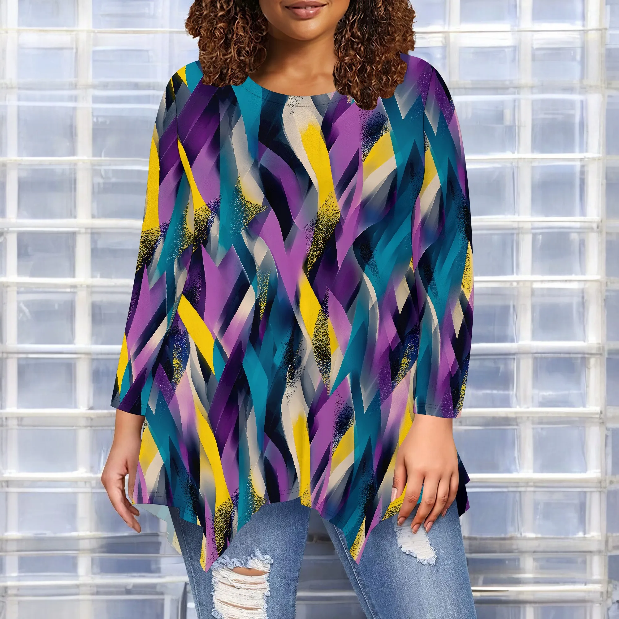 Plus Size Tops for Women Tunic Asymmetrical Dress Shirts 3/4 Sleeve V Neck Flowy Ladies Clothes for Leggings
Plus Size Tops for Women Tunic Asymmetrical Dress Shirts 3/4 Sleeve V Neck Flowy Ladies Clothes for Leggings