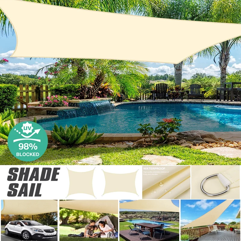 NEW Beige Summer Balcony Waterproof Shade Sail Anti-UV Garden Patio Awning Outdoor Camping Travel Shade Cloth 2X3M 2.5X3M 3X4M
NEW Beige Summer Balcony Waterproof Shade Sail Anti-UV Garden Patio Awning Outdoor Camping Travel Shade Cloth 2X3M 2.5X3M 3X4M