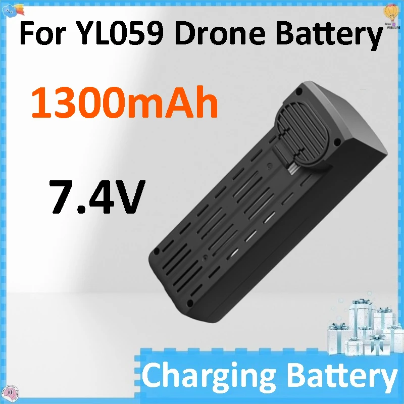 For YL059 Drone Battery Brushless Motor RC Quadcopter Spare Parts 7.4V 1300mAh Li-ion Battery Accessories
For YL059 Drone Battery Brushless Motor RC Quadcopter Spare Parts 7.4V 1300mAh Li-ion Battery Accessories