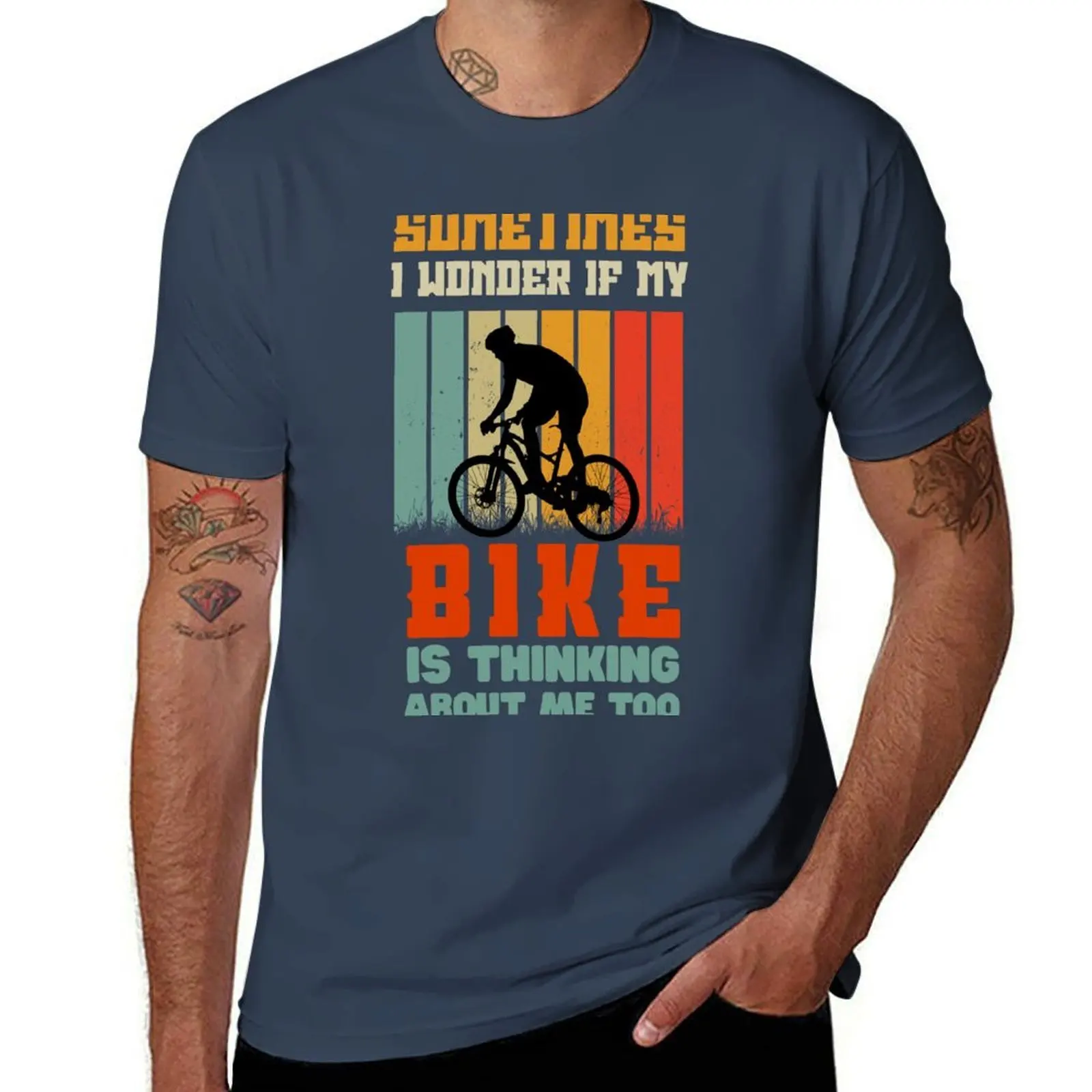 Sometimes I Wonder If My Bike Is Thinking About Me Too Biker T-Shirt Fashion Casual Short Sleeve Top
Sometimes I Wonder If My Bike Is Thinking About Me Too Biker T-Shirt Fashion Casual Short Sleeve Top