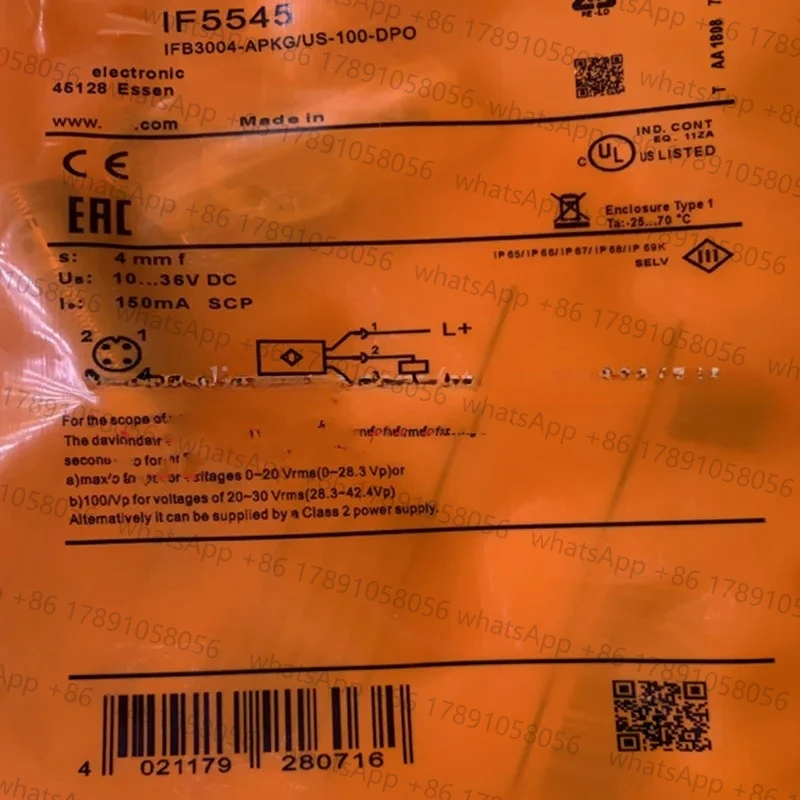 1 шт. новый IF5545 IF5546 IF5579 IF5580 индуктивный датчик приближения
1 шт. новый IF5545 IF5546 IF5579 IF5580 индуктивный датчик приближения