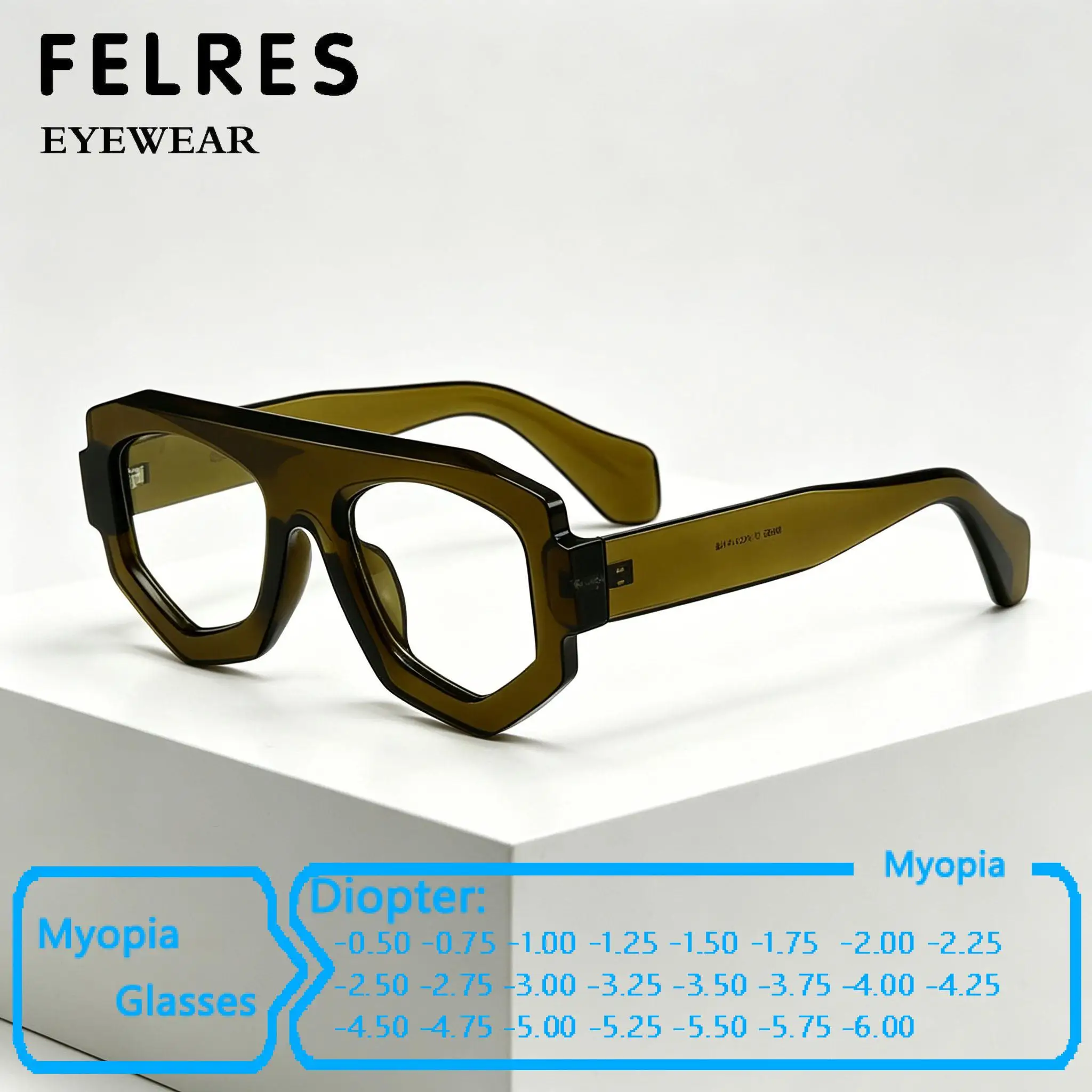 Thick Frame Anti Blue Light Myopia Glasses Men Women Clear Prescription Nearsighted Eyewear Look Far Glasses Negative Diopter
Thick Frame Anti Blue Light Myopia Glasses Men Women Clear Prescription Nearsighted Eyewear Look Far Glasses Negative Diopter