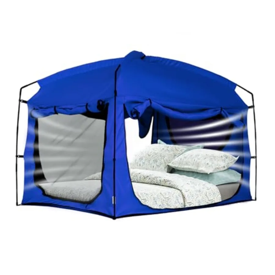 Bed Tent for Indoor Use, Polyester Fabric, Black, Portable Privacy Sleeping Canopy with 90 Blackout Drapes and Breathable Large
Bed Tent for Indoor Use, Polyester Fabric, Black, Portable Privacy Sleeping Canopy with 90 Blackout Drapes and Breathable Large