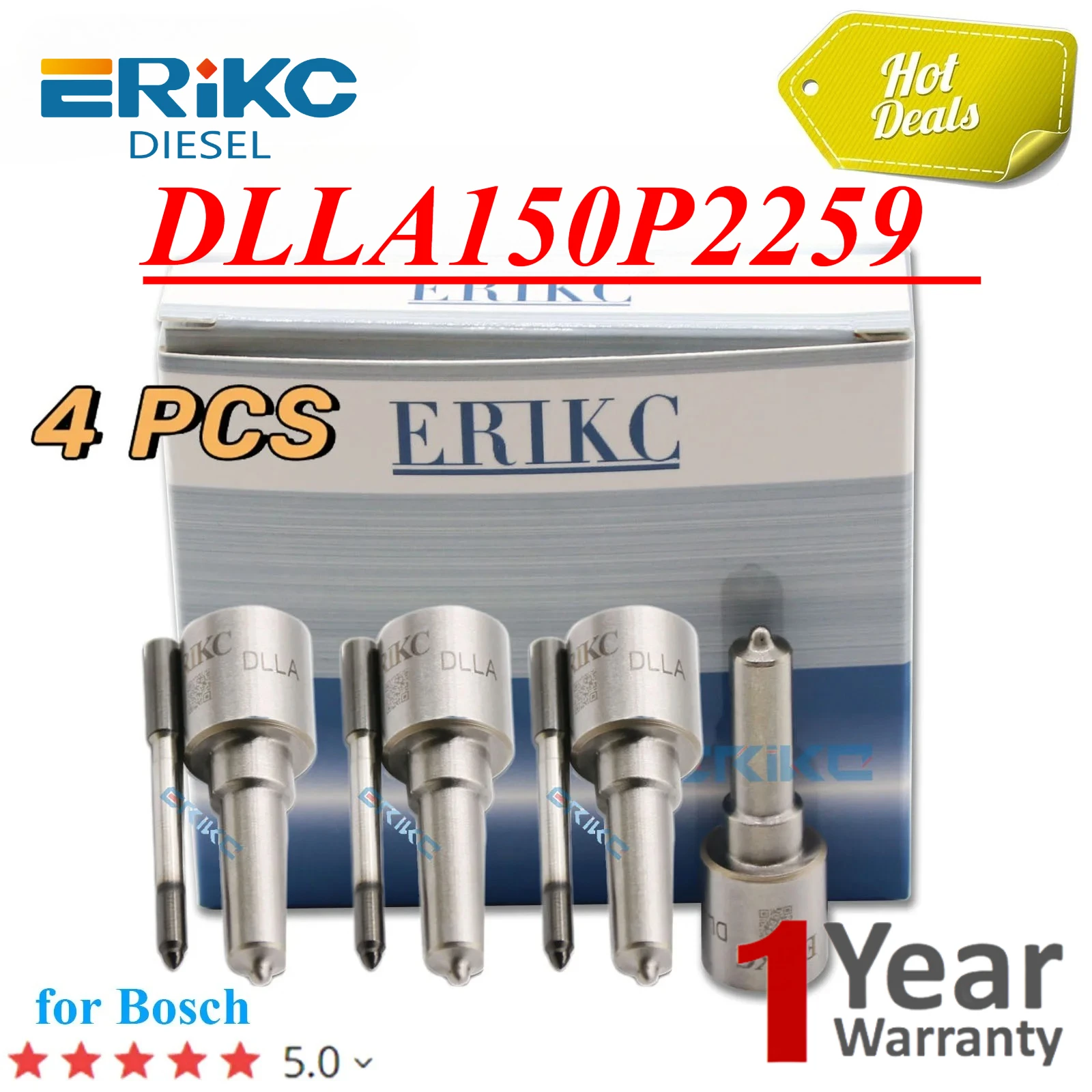 4PC DLLA150P2259 0433172259 Injector Nozzle DLLA150P2259 Auto Fuel Pump Sprayer DLLA 150 P2259 for 0445120225
4PC DLLA150P2259 0433172259 Injector Nozzle DLLA150P2259 Auto Fuel Pump Sprayer DLLA 150 P2259 for 0445120225