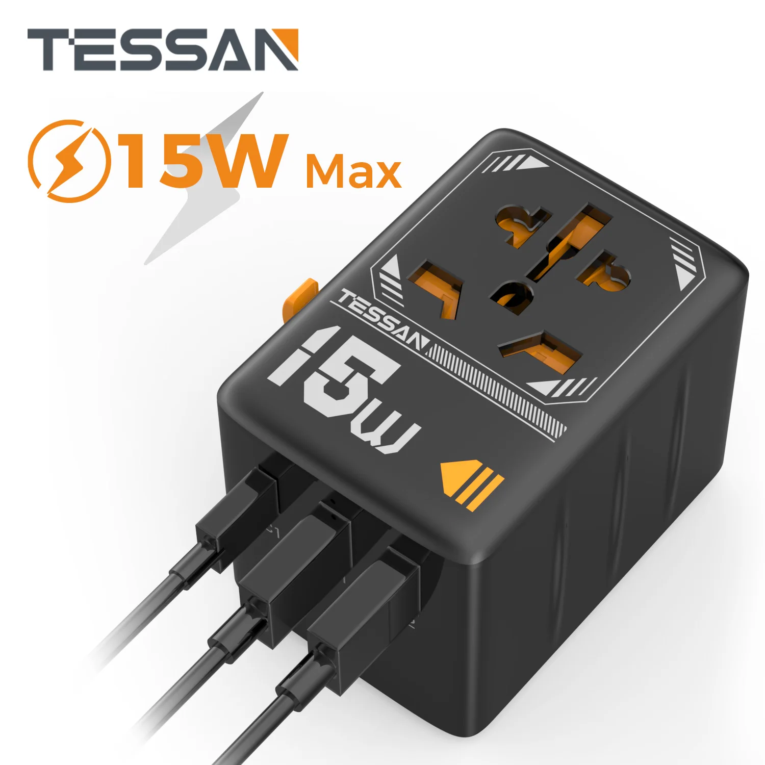 TESSAN 15 Вт GaN International Plug Дорожный адаптер с USB Type C Универсальный адаптер питания по всему миру Вилка стандарта ЕС/Великобритании/США/Австралии для путешествий
TESSAN 15 Вт GaN International Plug Дорожный адаптер с USB Type C Универсальный адаптер питания по всему миру Вилка стандарта ЕС/Великобритании/США/Австралии для путешествий