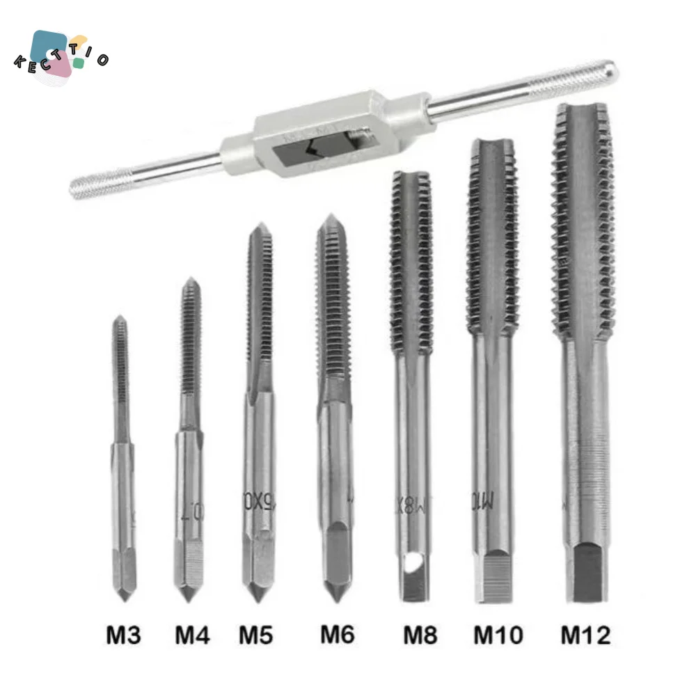 High Speed Steel Ratchet Tap Wrench Adjustable Screw Taps M3-M12 Metric Thread Metric Tap Wrench Set T-Handle Holder
High Speed Steel Ratchet Tap Wrench Adjustable Screw Taps M3-M12 Metric Thread Metric Tap Wrench Set T-Handle Holder