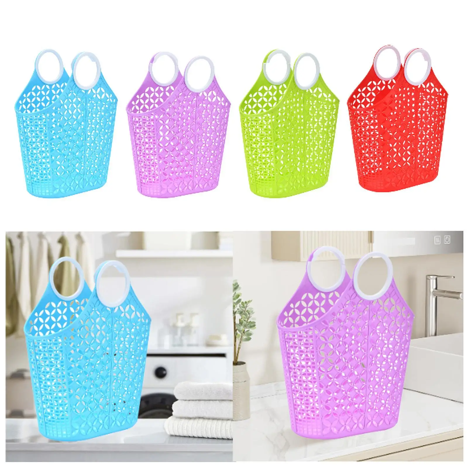 Shower Caddy Basket with Handles Portable and Drain Holes Toiletry Bag Bin Storage Tote for Gym Bathroom Beach Kitchen Pantry
Shower Caddy Basket with Handles Portable and Drain Holes Toiletry Bag Bin Storage Tote for Gym Bathroom Beach Kitchen Pantry