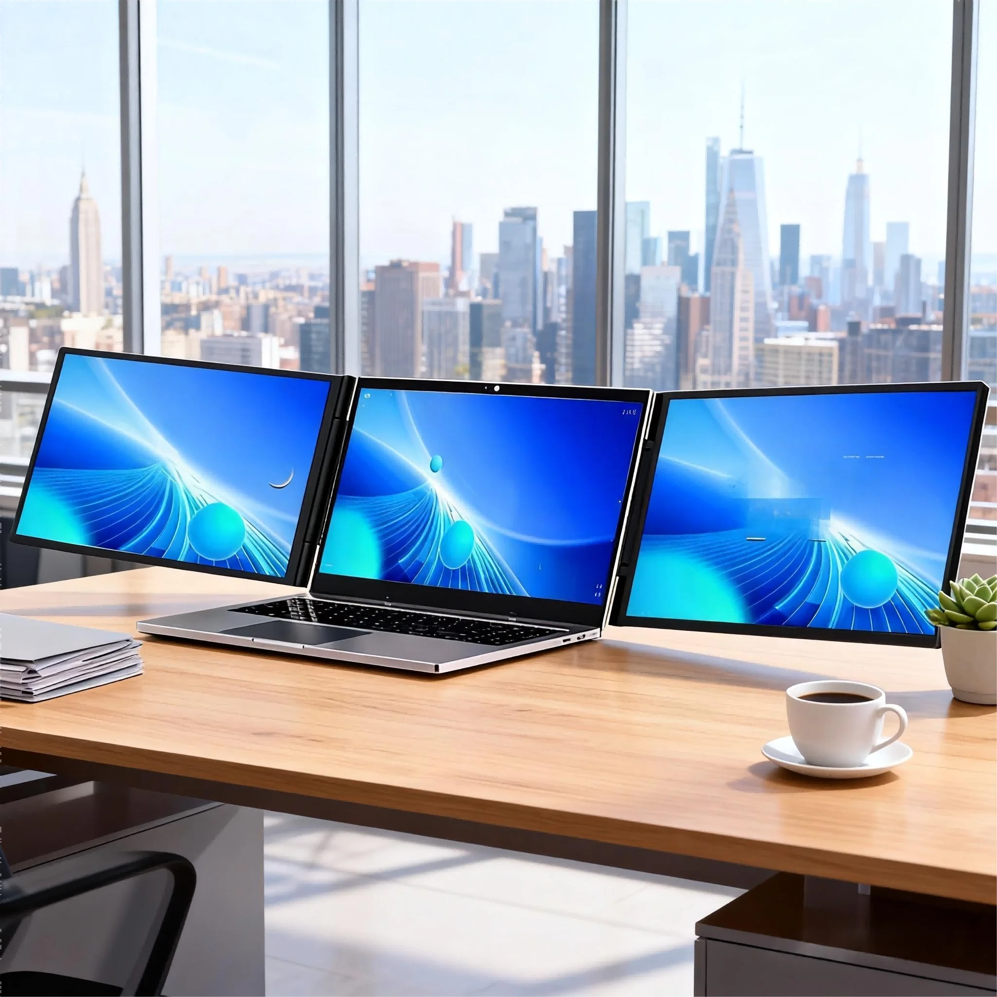 OEM/ODM Factory Triple Laptop Screen Extender Dual 14 Inch 1080P LCD s Portable Tri Screen For Gaming Laptop
OEM/ODM Factory Triple Laptop Screen Extender Dual 14 Inch 1080P LCD s Portable Tri Screen For Gaming Laptop