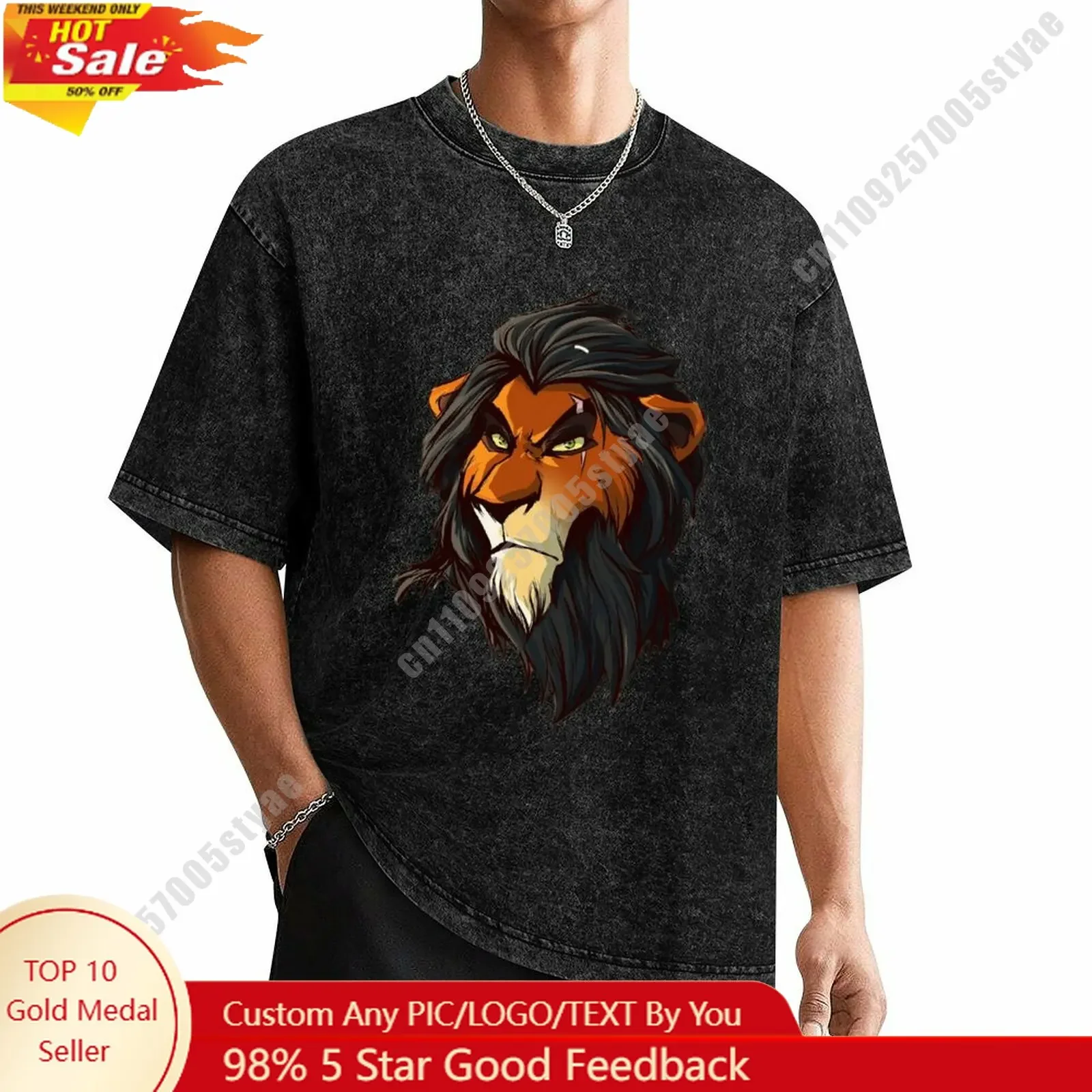 Scar T Shirt Disney Customizable Personalize Your Own Design Heat Transfer Printing Vintage Washed Dropped Shoulder T-shirt
Scar T Shirt Disney Customizable Personalize Your Own Design Heat Transfer Printing Vintage Washed Dropped Shoulder T-shirt