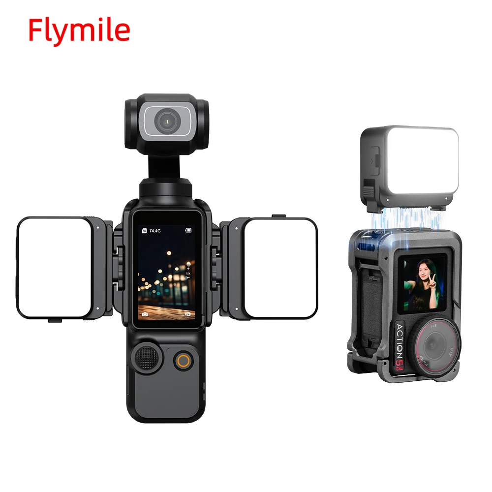 Flymile Magnetic LED Video Light Waterproof IPX4 Camera Lighting Dimmable Fill Photography Light for DJI Pocket 3/Action 5/DLSR
Flymile Magnetic LED Video Light Waterproof IPX4 Camera Lighting Dimmable Fill Photography Light for DJI Pocket 3/Action 5/DLSR