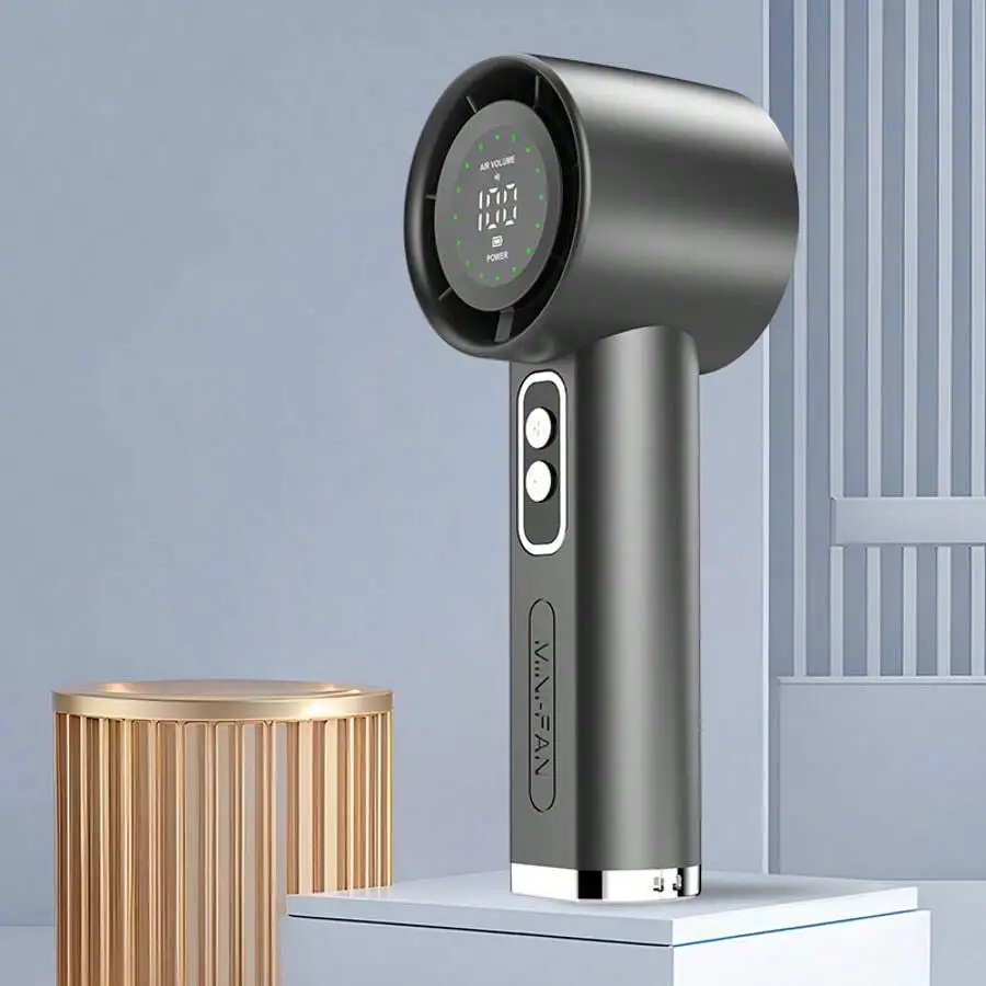 Portable Handheld Bladeless Fan With LED Display Rechargeable USB Personal Fan For Travel Outdoor
Portable Handheld Bladeless Fan With LED Display Rechargeable USB Personal Fan For Travel Outdoor