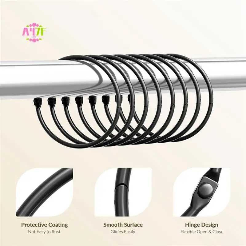 A47F-Shower Curtain Rings, Hooks Shower Curtain Rings Rust Proof, Anti-Drop Round Shower Rings For Curtain
A47F-Shower Curtain Rings, Hooks Shower Curtain Rings Rust Proof, Anti-Drop Round Shower Rings For Curtain