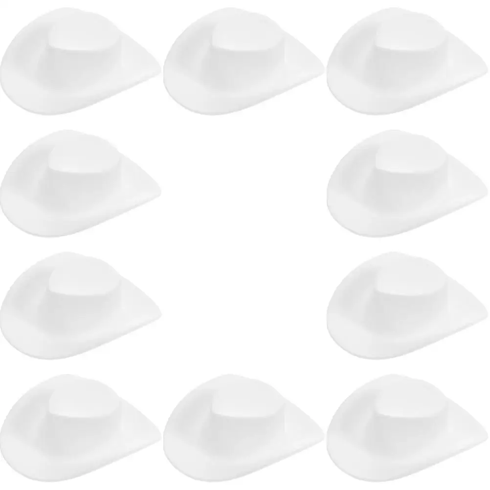10pcs Mini Cowboy Hat WhitePack Lightweight Craft Decor DIY Tiny Hats for Party Teaching Supplies
10pcs Mini Cowboy Hat WhitePack Lightweight Craft Decor DIY Tiny Hats for Party Teaching Supplies