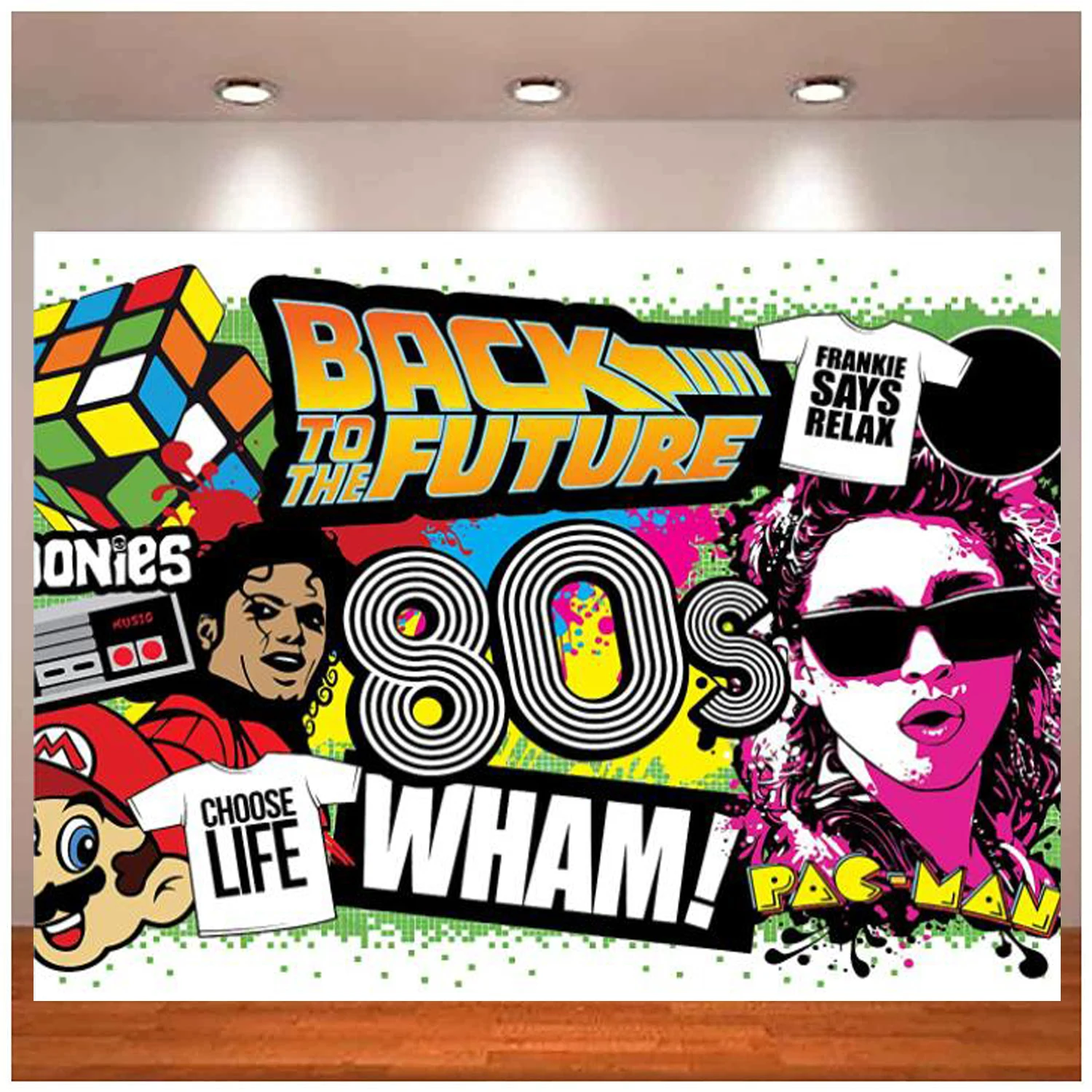 80s Theme Photography Backdrop Hip Hop Graffiti Back To 80's Party Banner Background Wall Decorations Props Poster
80s Theme Photography Backdrop Hip Hop Graffiti Back To 80's Party Banner Background Wall Decorations Props Poster