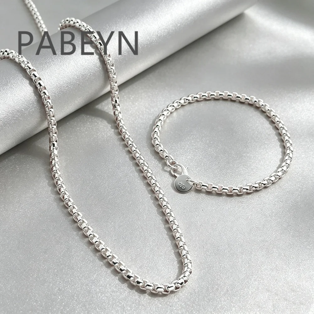 925 Sterling Silver Stylish Simple Round Box Bracelet Necklace Set, Birthday Party Anniversary Gift, Daily Wear
925 Sterling Silver Stylish Simple Round Box Bracelet Necklace Set, Birthday Party Anniversary Gift, Daily Wear