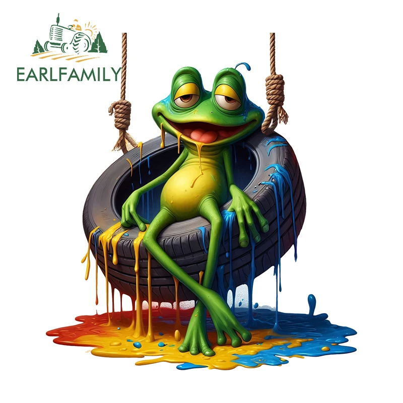 Наклейки на бампер и окна автомобиля EARLFAMILY с изображением лягушки, красочные, в стиле JDM, для маскировки царапин, подходят для ПВХ, для самостоятельного декорирования кузова автомобиля
Наклейки на бампер и окна автомобиля EARLFAMILY с изображением лягушки, красочные, в стиле JDM, для маскировки царапин, подходят для ПВХ, для самостоятельного декорирования кузова автомобиля