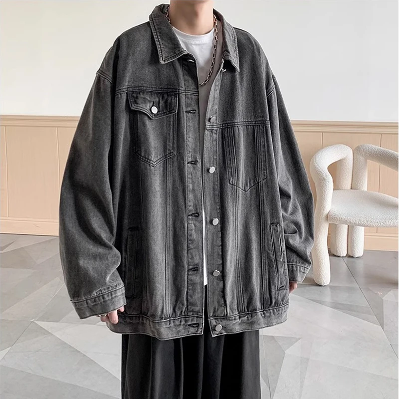 Американский джинсовый джинсовый джинт в стиле ретро, мужской весенне-осенний тренд, свободный джинсовый топ, повседневный топ, ветрозащитный джинсовый тканевый длинный све
Американский джинсовый джинсовый джинт в стиле ретро, мужской весенне-осенний тренд, свободный джинсовый топ, повседневный топ, ветрозащитный джинсовый тканевый длинный све