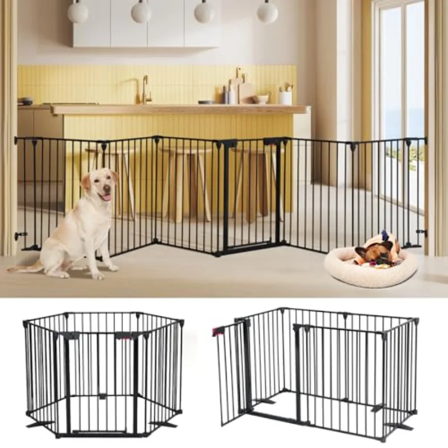 Freestanding Dog Gates with Door Walk Through for Stairs and Doorways Metal Black Extra Wide 10 W x 29 H Pet Gate with Safety L
Freestanding Dog Gates with Door Walk Through for Stairs and Doorways Metal Black Extra Wide 10 W x 29 H Pet Gate with Safety L