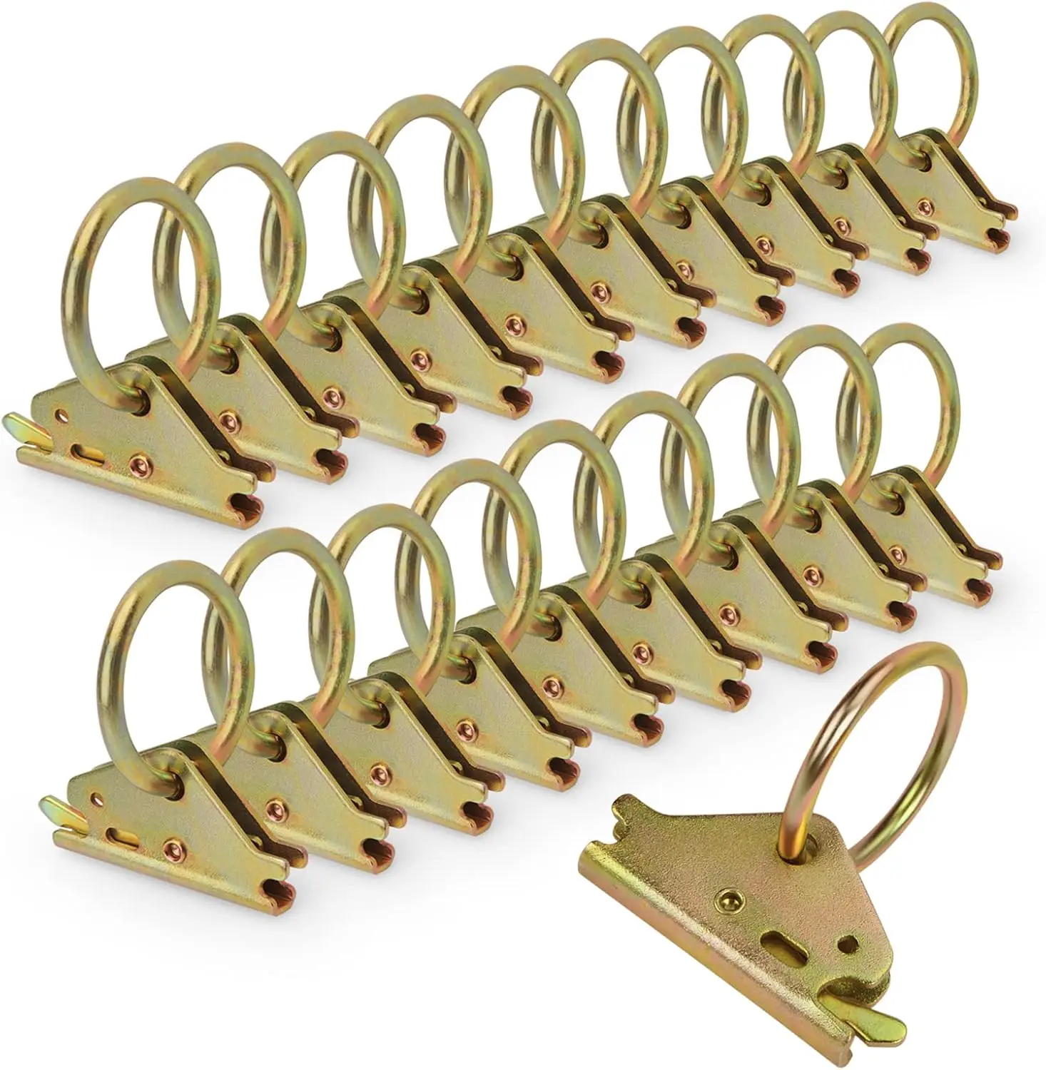 20pcs Steel E-Track O Ring Tie-Down Anchors, Secure Cargo in Enclosed/Flatbed Trailers, Trucks, 1500lb Load Limit
20pcs Steel E-Track O Ring Tie-Down Anchors, Secure Cargo in Enclosed/Flatbed Trailers, Trucks, 1500lb Load Limit