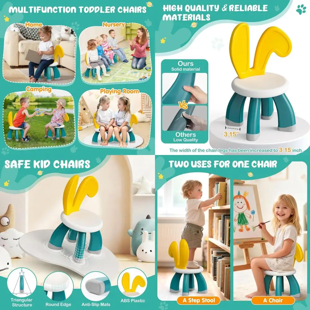 Plastic Toddler Chairs: Durable Kids Chairs for Indoor, Outdoor, Playroom, Beach - Suitable for Ages 3-6
Plastic Toddler Chairs: Durable Kids Chairs for Indoor, Outdoor, Playroom, Beach - Suitable for Ages 3-6