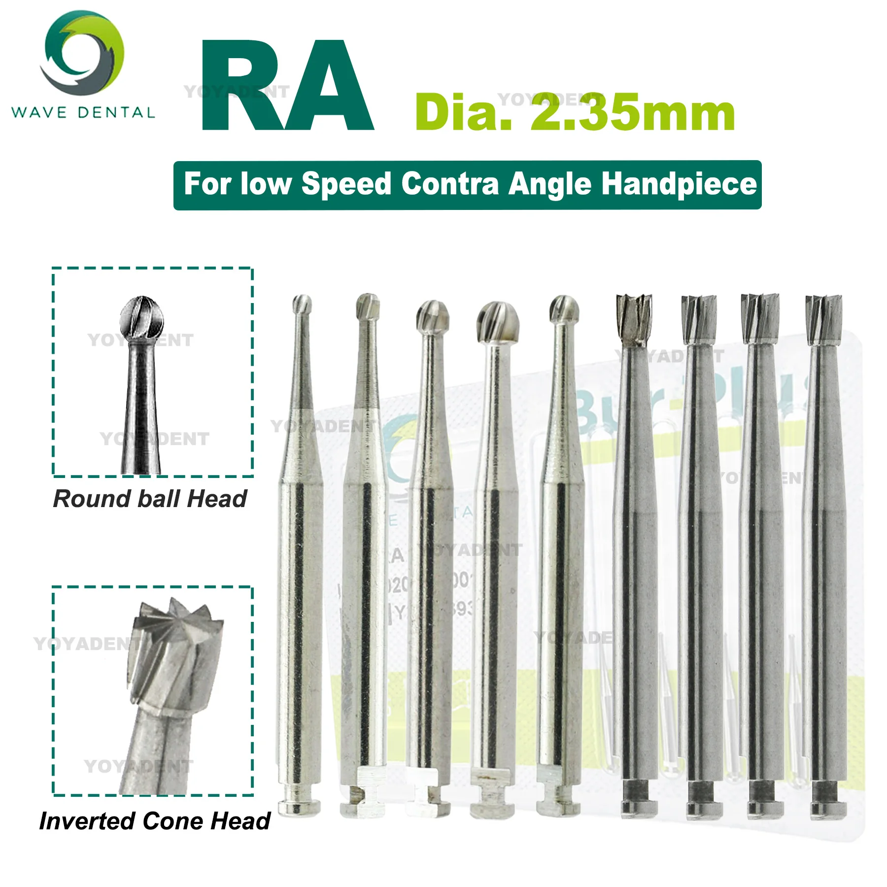 WAVE Dental Tungsten Carbide Burs Dental Strawberries RA Drills Dia. 2.35mm For Low Speed Contra Angle Handpiece 5Pcs/Pack
WAVE Dental Tungsten Carbide Burs Dental Strawberries RA Drills Dia. 2.35mm For Low Speed Contra Angle Handpiece 5Pcs/Pack