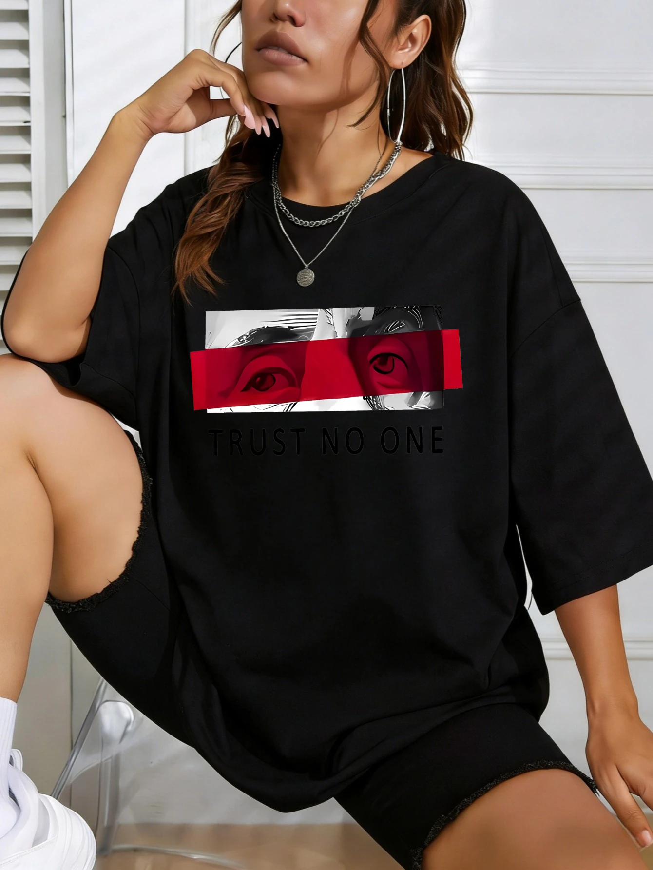 Women Cotton Oversized Graphic Printed Short Sleeve Summer Casual Streetwear Tshirt for Her
Women Cotton Oversized Graphic Printed Short Sleeve Summer Casual Streetwear Tshirt for Her