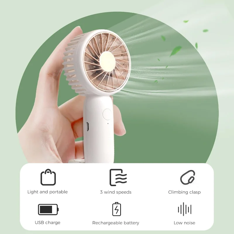Mini Portable Fan,Personal Small Fan with hook, Speeds Adjustable Powerful USB Rechargeable, ,Desk for Travel,Office,Room,Outdo
Mini Portable Fan,Personal Small Fan with hook, Speeds Adjustable Powerful USB Rechargeable, ,Desk for Travel,Office,Room,Outdo