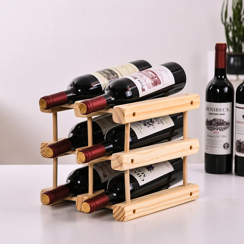 Real Wood Wine Rack Creative Pine Wood Display Piece Fashion Home Decor Multi-Bottle Wine Holder Original Wood Color
Real Wood Wine Rack Creative Pine Wood Display Piece Fashion Home Decor Multi-Bottle Wine Holder Original Wood Color