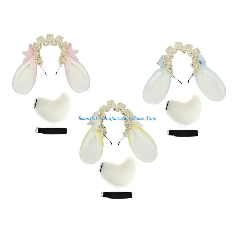 E56A Animal Ears Headbands Animal Tail Bunnies Costumes Bunnies Ears Headband Faux Furs Tail Halloween Cosplay Party Costume
E56A Animal Ears Headbands Animal Tail Bunnies Costumes Bunnies Ears Headband Faux Furs Tail Halloween Cosplay Party Costume
