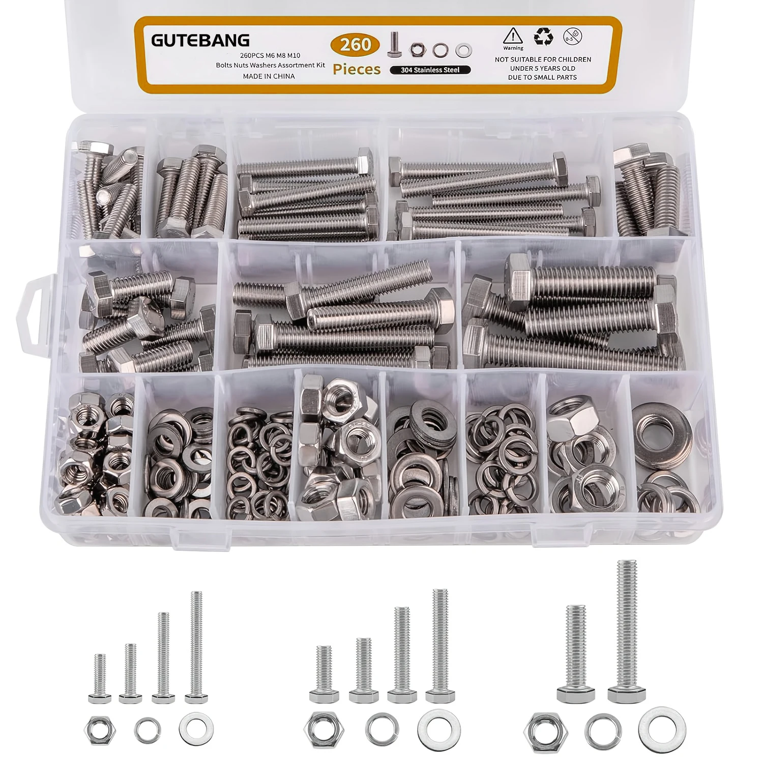 260 комплектов комбинированных болтов и гаек M6M8M10, комплекты машинных винтов из нержавеющей стали с корпусами, метрическая крепеж
260 комплектов комбинированных болтов и гаек M6M8M10, комплекты машинных винтов из нержавеющей стали с корпусами, метрическая крепеж