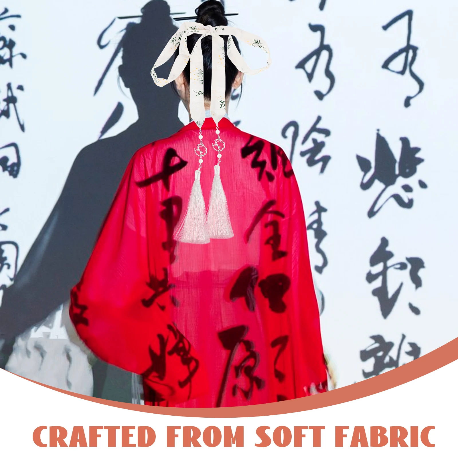 Hanfu Hair Accessories Gradient Tassel Artificial Silk Ribbon Comfortable Wear Resistant Breaking Versatile Use Chinese Style
Hanfu Hair Accessories Gradient Tassel Artificial Silk Ribbon Comfortable Wear Resistant Breaking Versatile Use Chinese Style