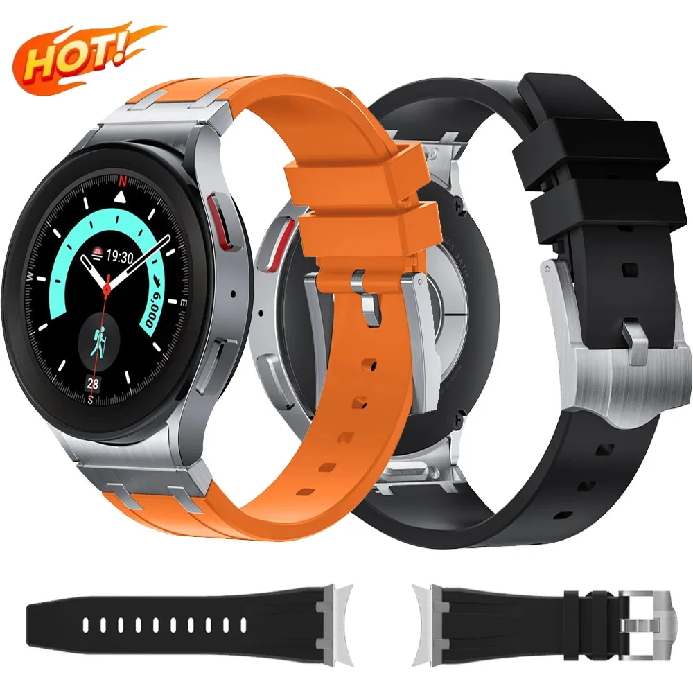 Liquid Silicone Strap For Samsung Galaxy Watch 7 6 5 4 FE 40mm 44mm 5 Pro 45mm Metal Connection Watchband For Watch 6 4 Classic
Liquid Silicone Strap For Samsung Galaxy Watch 7 6 5 4 FE 40mm 44mm 5 Pro 45mm Metal Connection Watchband For Watch 6 4 Classic