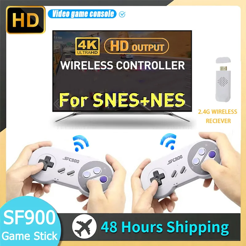 New video game console SF900 with built-in 5000 game HDMI video TV game stick 2.4G wireless controller handheld game console
New video game console SF900 with built-in 5000 game HDMI video TV game stick 2.4G wireless controller handheld game console