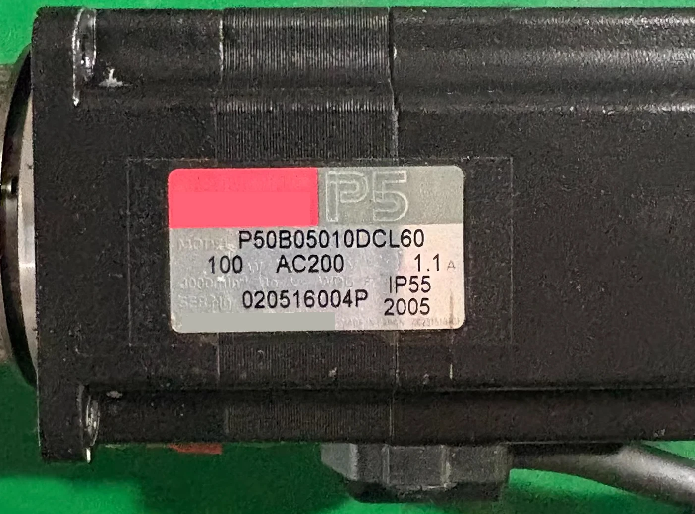 Used P50B05010DCL60 Servo Motor Tested ok,Fast shipping
Used P50B05010DCL60 Servo Motor Tested ok,Fast shipping