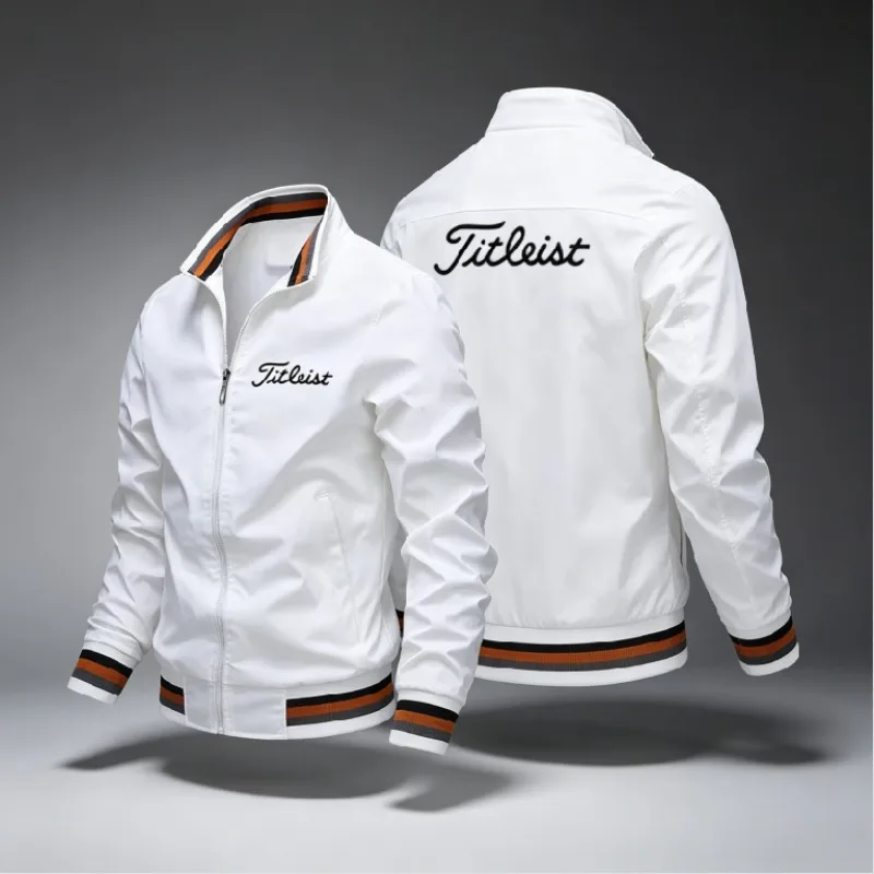 2026 Spring Autumn Men Windproof Striped Rib Trim Bomber Jacket Full Zip Loose Fit Golf Casual Sports Coat
2026 Spring Autumn Men Windproof Striped Rib Trim Bomber Jacket Full Zip Loose Fit Golf Casual Sports Coat