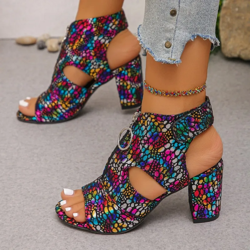Large Size 2026 Summer Hollow New Open Toe Sexy Zipper Fashion Fish Mouth Sandals High Heels
Large Size 2026 Summer Hollow New Open Toe Sexy Zipper Fashion Fish Mouth Sandals High Heels
