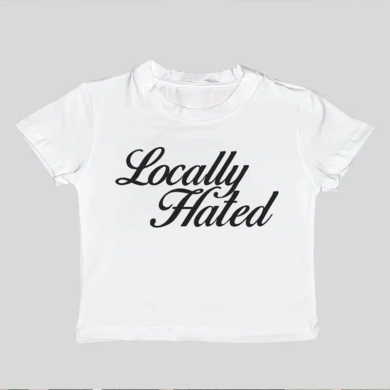 Retro European and American spicy girl street fashion slim fit round neck pullover women's summer short sleeved crop top T-shirt
Retro European and American spicy girl street fashion slim fit round neck pullover women's summer short sleeved crop top T-shirt