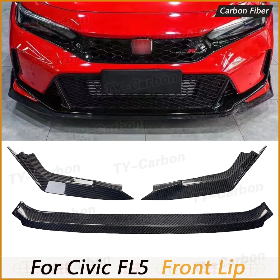 Front Bumper Lip Spoiler Real Carbon Fiber for Honda Civic Type R FL5 Hatchback 2023+ Racing Front Lip Chin Apron Body Kits FRP
Front Bumper Lip Spoiler Real Carbon Fiber for Honda Civic Type R FL5 Hatchback 2023+ Racing Front Lip Chin Apron Body Kits FRP