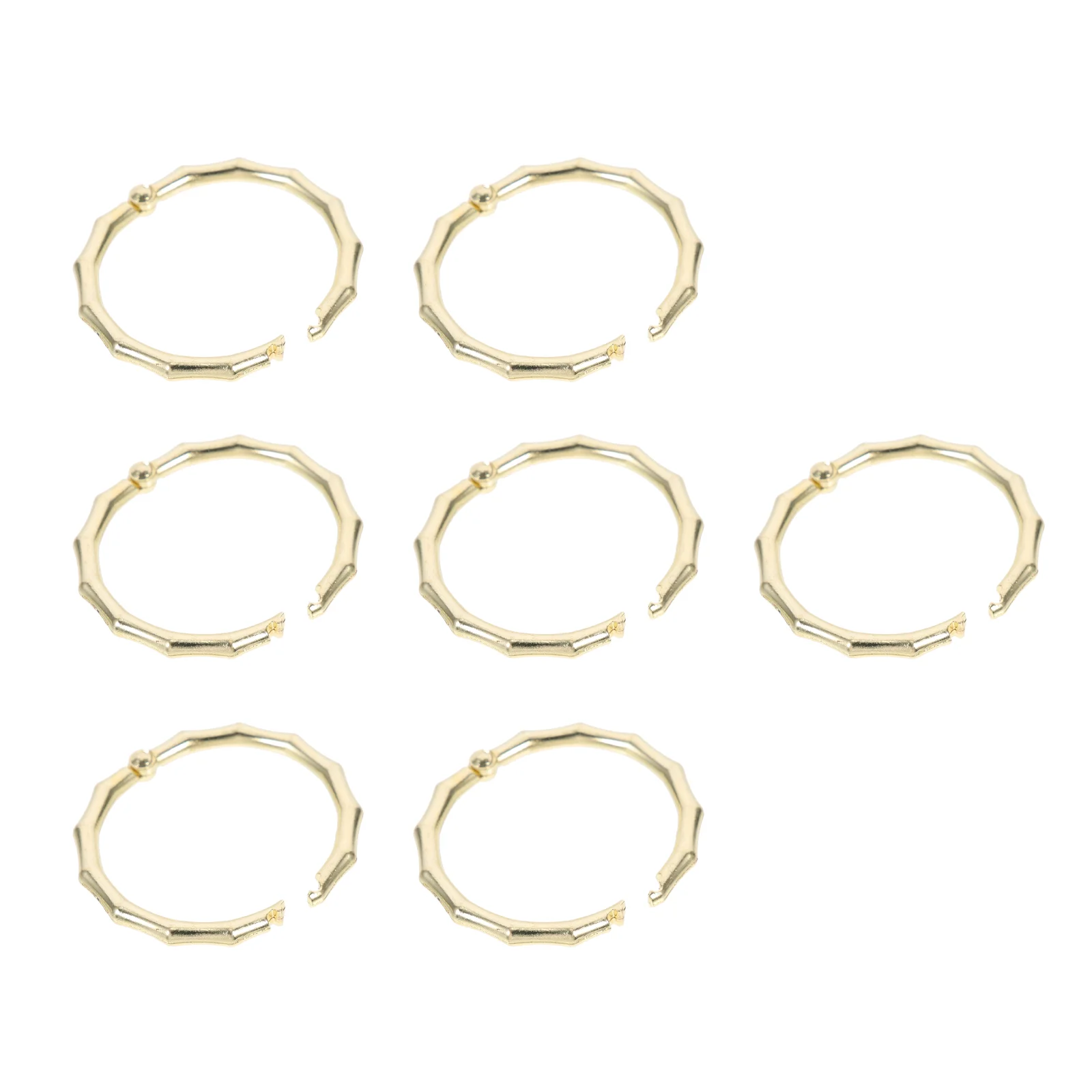 7 Pcs Ring The Book Rings Key Loose-leaf Binder Single Notebook Metal Office Clip
7 Pcs Ring The Book Rings Key Loose-leaf Binder Single Notebook Metal Office Clip