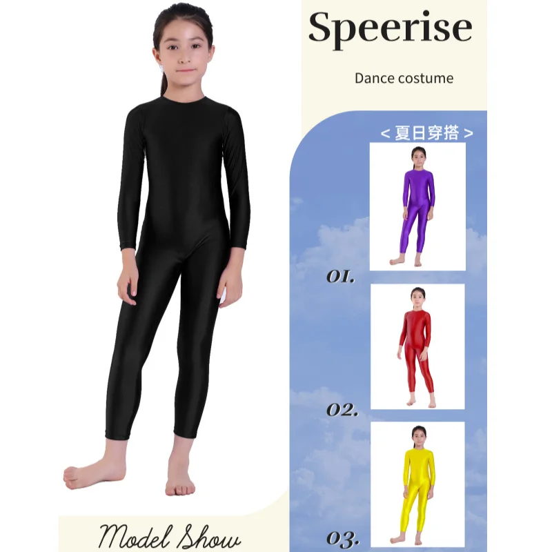 Girls Stirrup Unitard for Kids Dance Costume Stage Performance Wear Black Toddler Nylon Gymnastics Suit Jumpsuits Long Sleeve
Girls Stirrup Unitard for Kids Dance Costume Stage Performance Wear Black Toddler Nylon Gymnastics Suit Jumpsuits Long Sleeve
