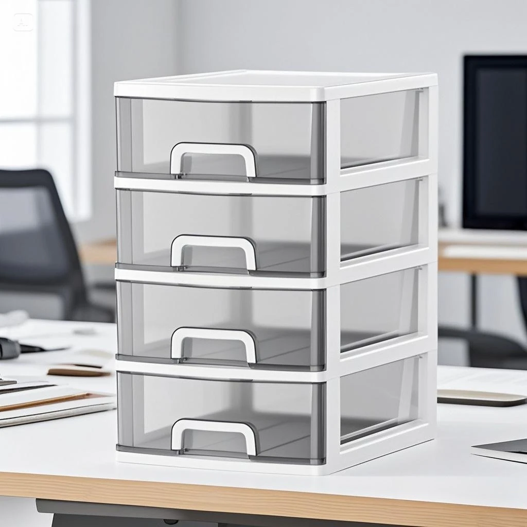 1PC Desktop Organizer Drawer Desk Organizer, with Drawer Plastic Office Storage Cabinet for Home Stationery화장품 정리함/storage Box 
1PC Desktop Organizer Drawer Desk Organizer, with Drawer Plastic Office Storage Cabinet for Home Stationery화장품 정리함/storage Box