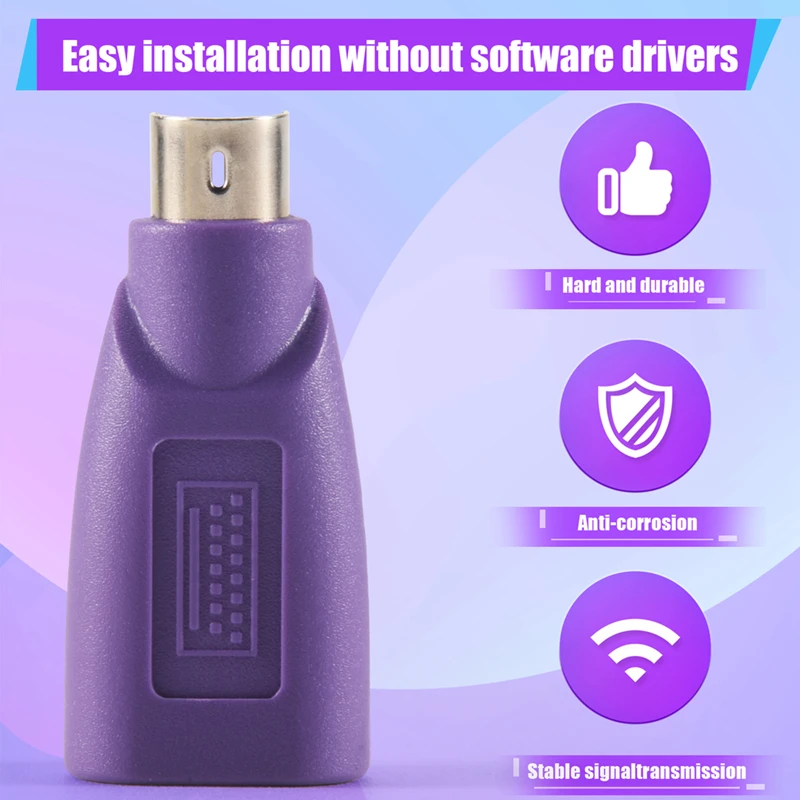 Адаптер PS2-USB, мини-адаптер для компьютерной мыши и клавиатуры, конвертер для мыши и клавиатуры-AT35
Адаптер PS2-USB, мини-адаптер для компьютерной мыши и клавиатуры, конвертер для мыши и клавиатуры-AT35